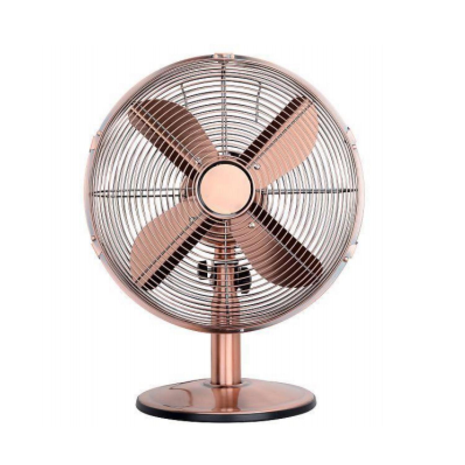 Ventilador Metálico Sobremesa 12 Pulgadas 35W Cobre IRT-0