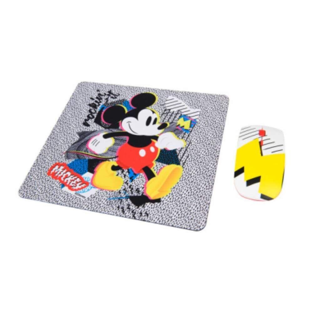 Kit Mouse 3 Botones Y MousePad Diseño Mickey Mouse Disney-0