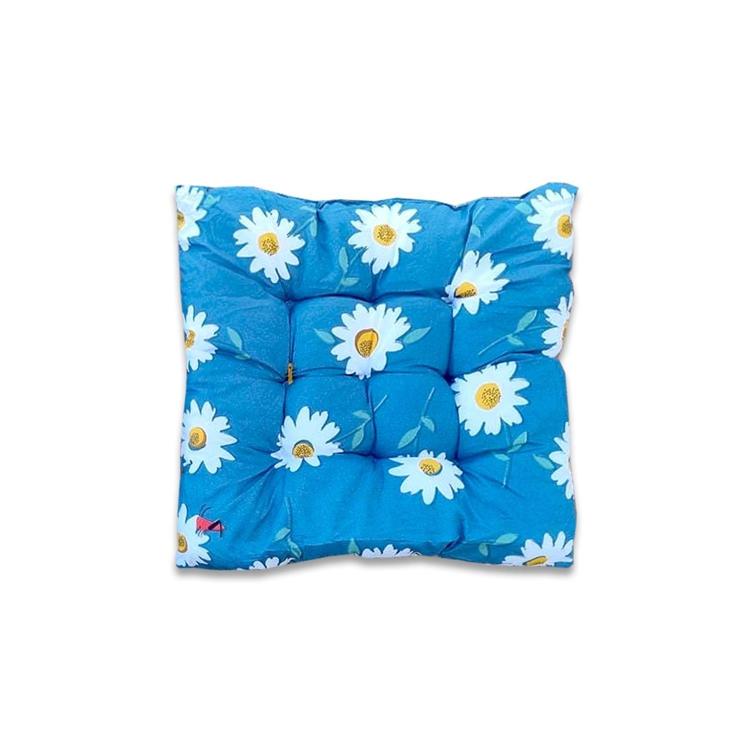 Pack 2 Cojines Flores Azul-0