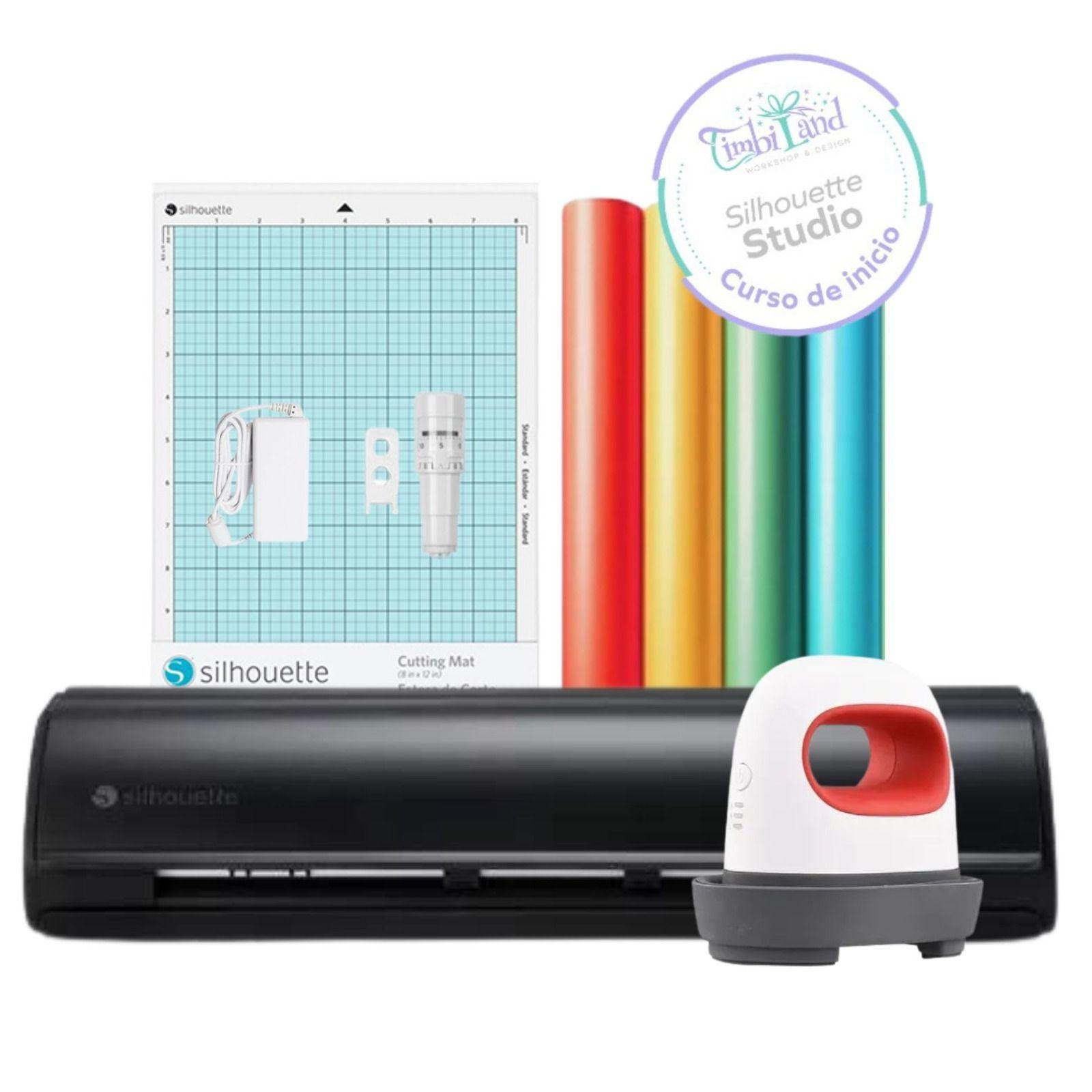 Silhouette Cameo 5 Black + Estampadora Mini Heat Press-0