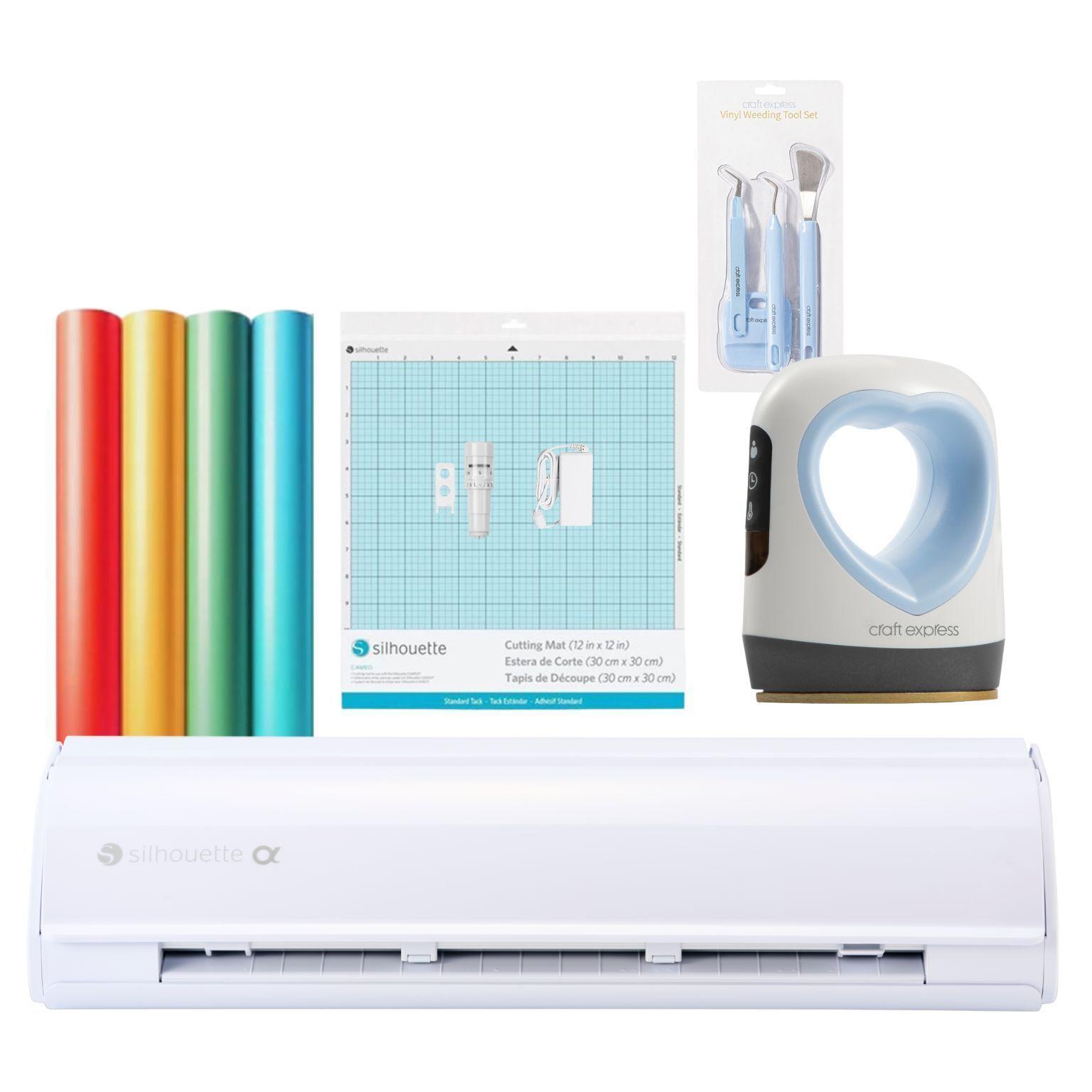 Nuevo Kit inicio Silhouette Cameo 5 Alpha White + Plancha Mini-0