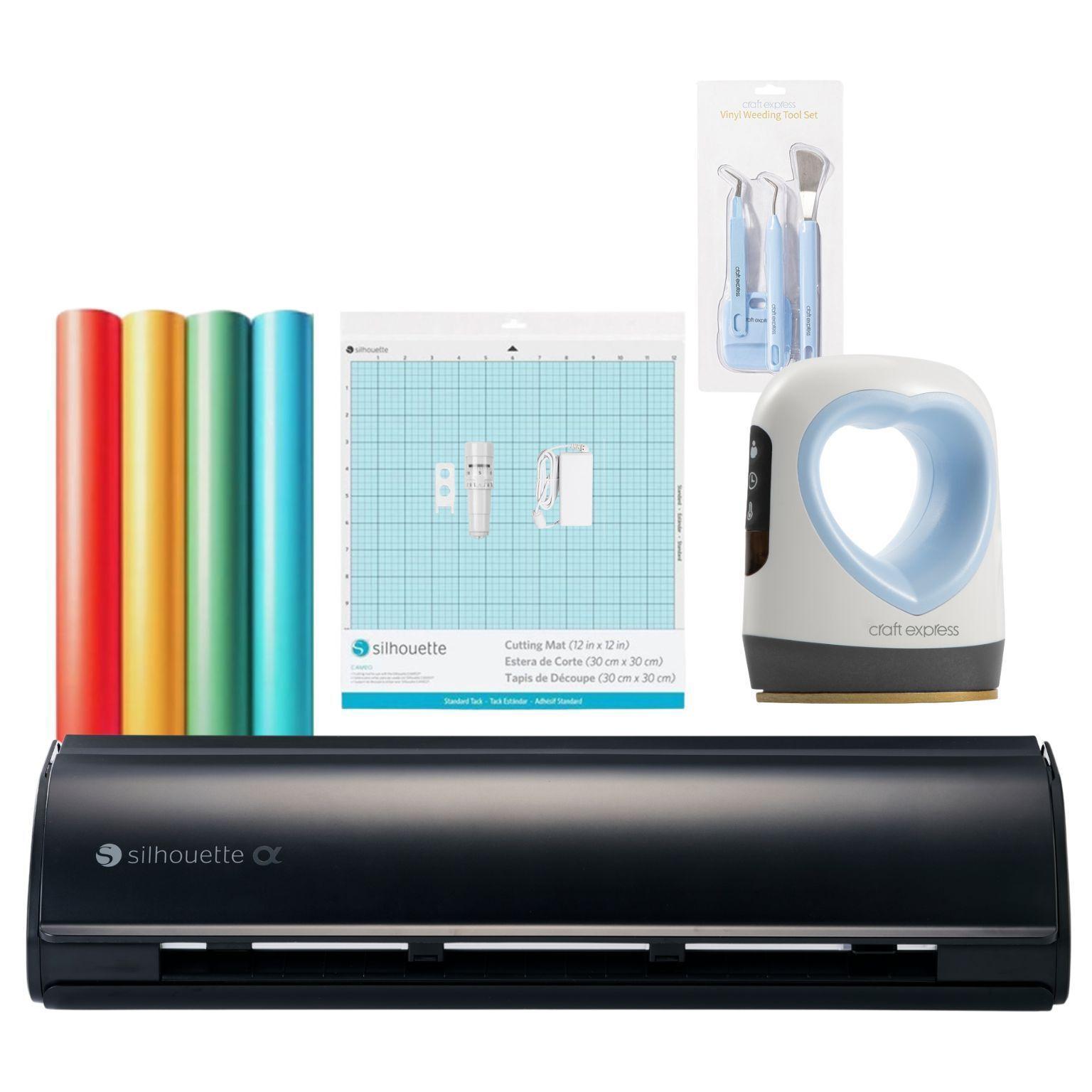 Nuevo Kit inicio Silhouette Cameo 5 Alpha Black + Plancha Mini-0