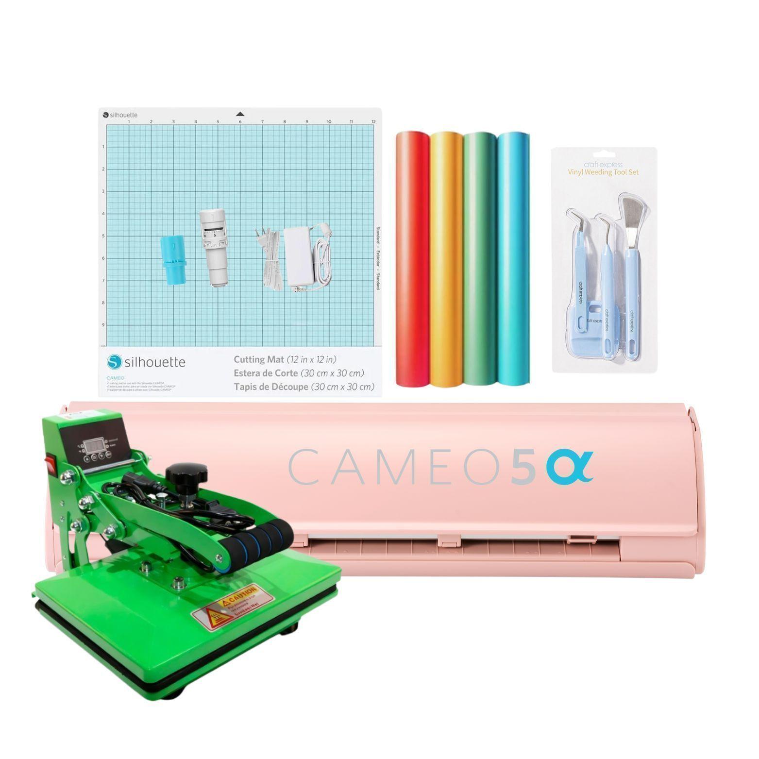 Kit inicio Silhouette Cameo 5 Alpha Pink + Estampadora Elr Sy 20cm X 30cm-0