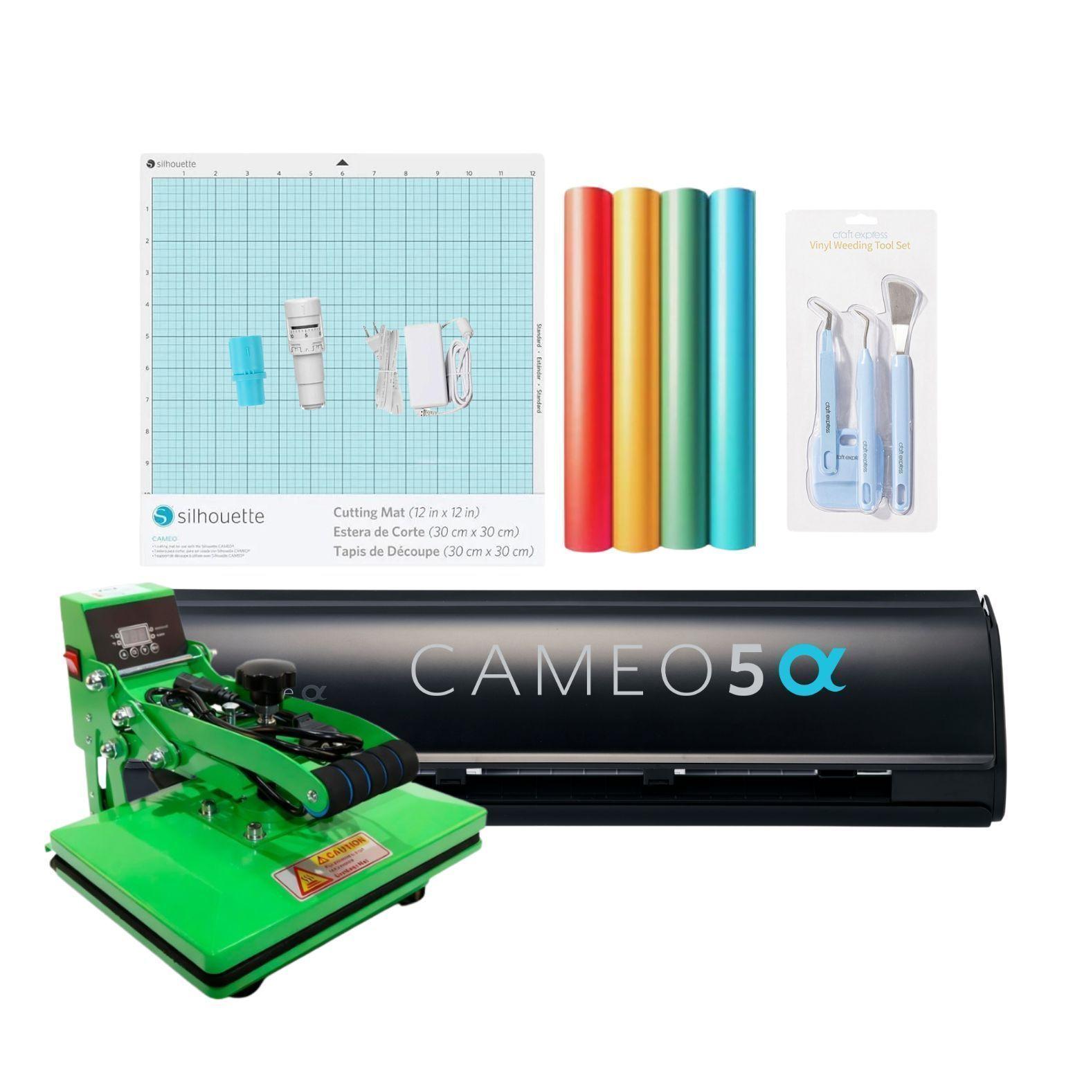 Kit inicio Silhouette Cameo 5 Alpha Black + Estampadora Elr Sy 20cm X 30CM-0