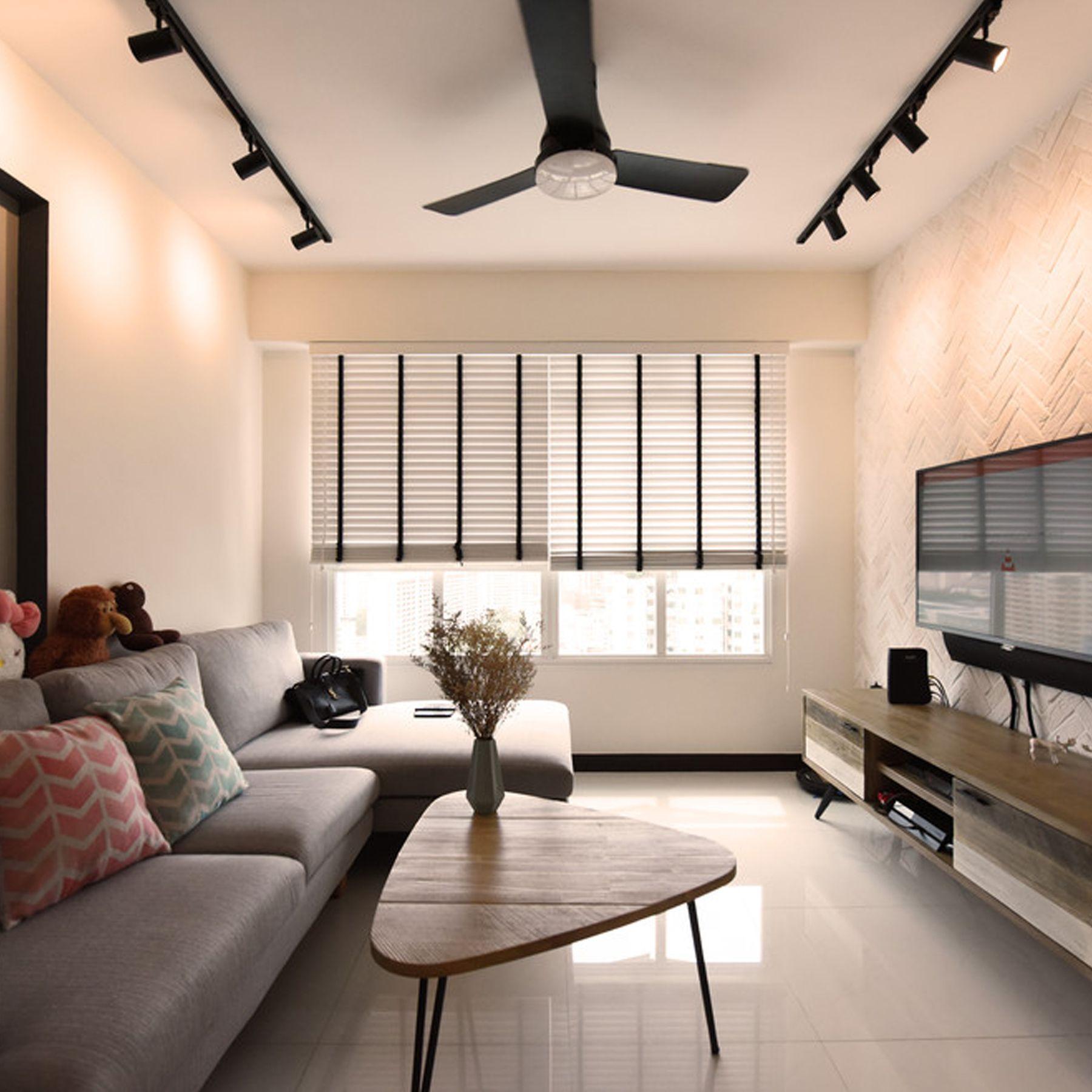 Lampara Riel 4 Focos Luz Calida 1mt Negro Cilindro Moderno-6