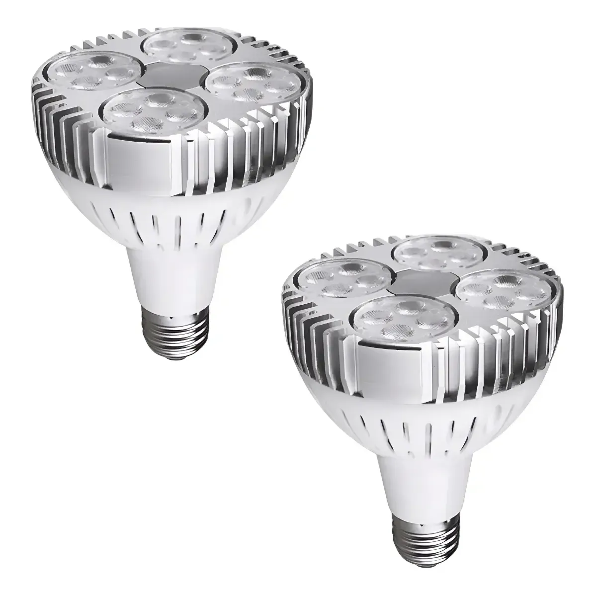 Pack 2 Ampolletas E27 Par30 30w 6500k Luz Fría-0