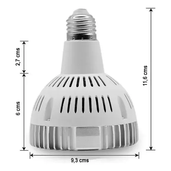 Pack 2 Ampolletas E27 Par30 30w 6500k Luz Fría-2