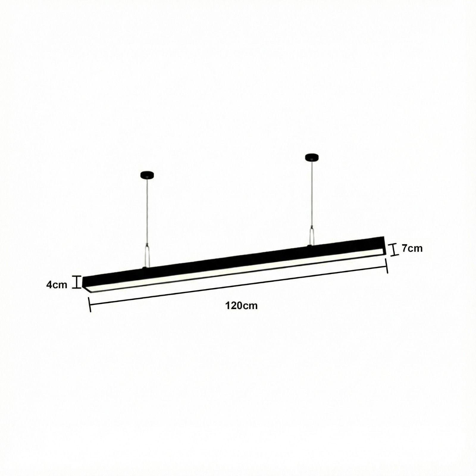 Pack 2 Lineal Led 24W Negro Luz Neutra-1