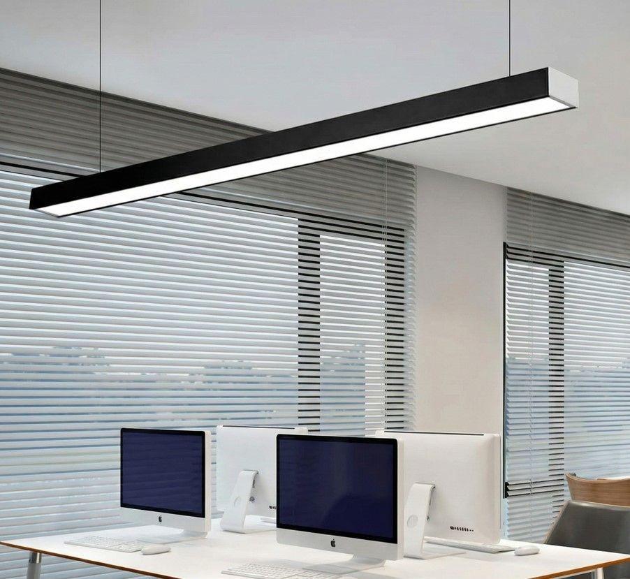 Pack 2 Lineal Led 24W Negro Luz Neutra-3