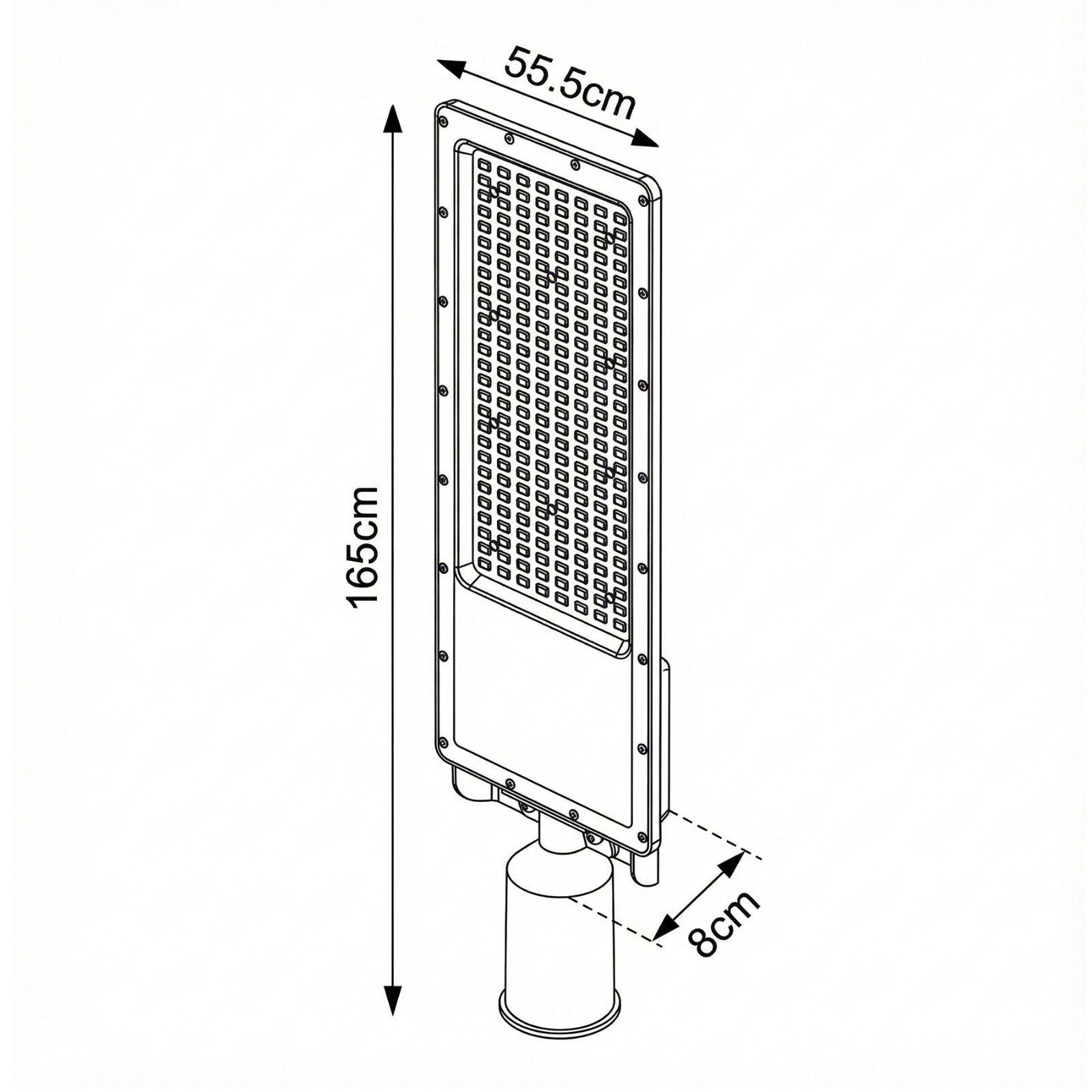 Luminaria Publica 150W 5500K SEC con Brazo Soporte-2