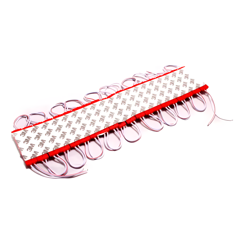 Pack 200 Modulos Led 12v 1 2w 2835 Rojo-2