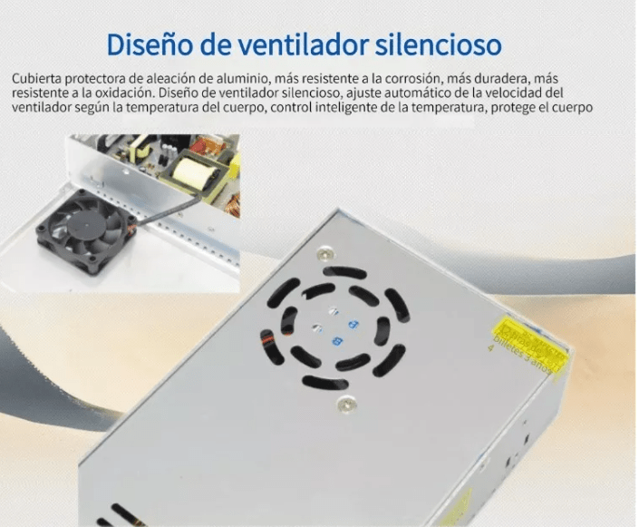 Fuente de Poder 24V 16.7A 400W IP20 Aluminio-3