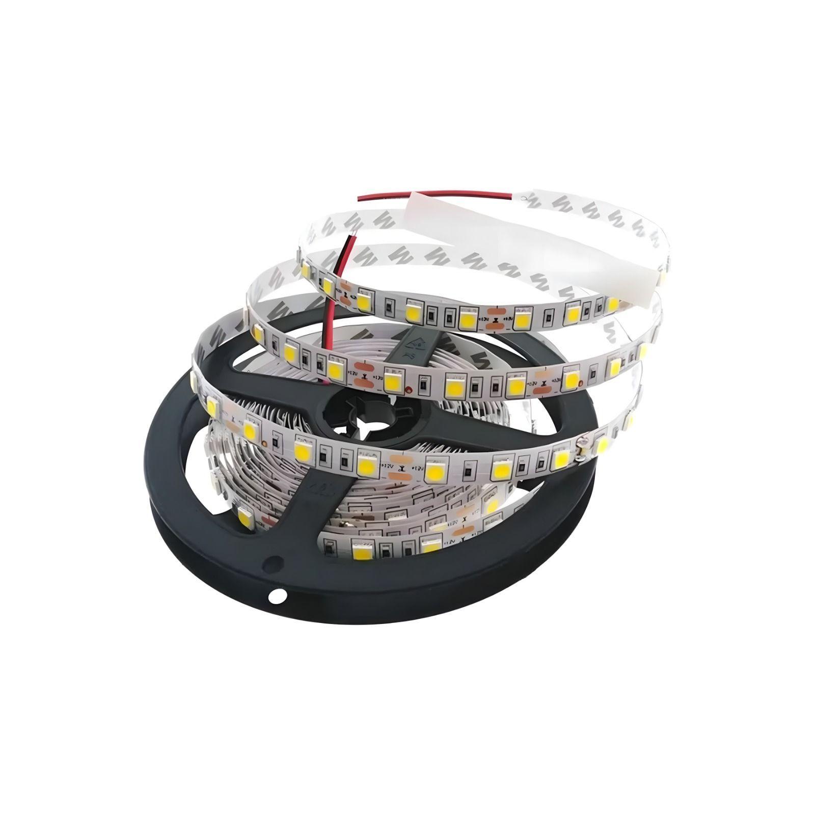 Pack 3 Cintas Led 12v 5050 Ip20 60led m Luz Calida-2
