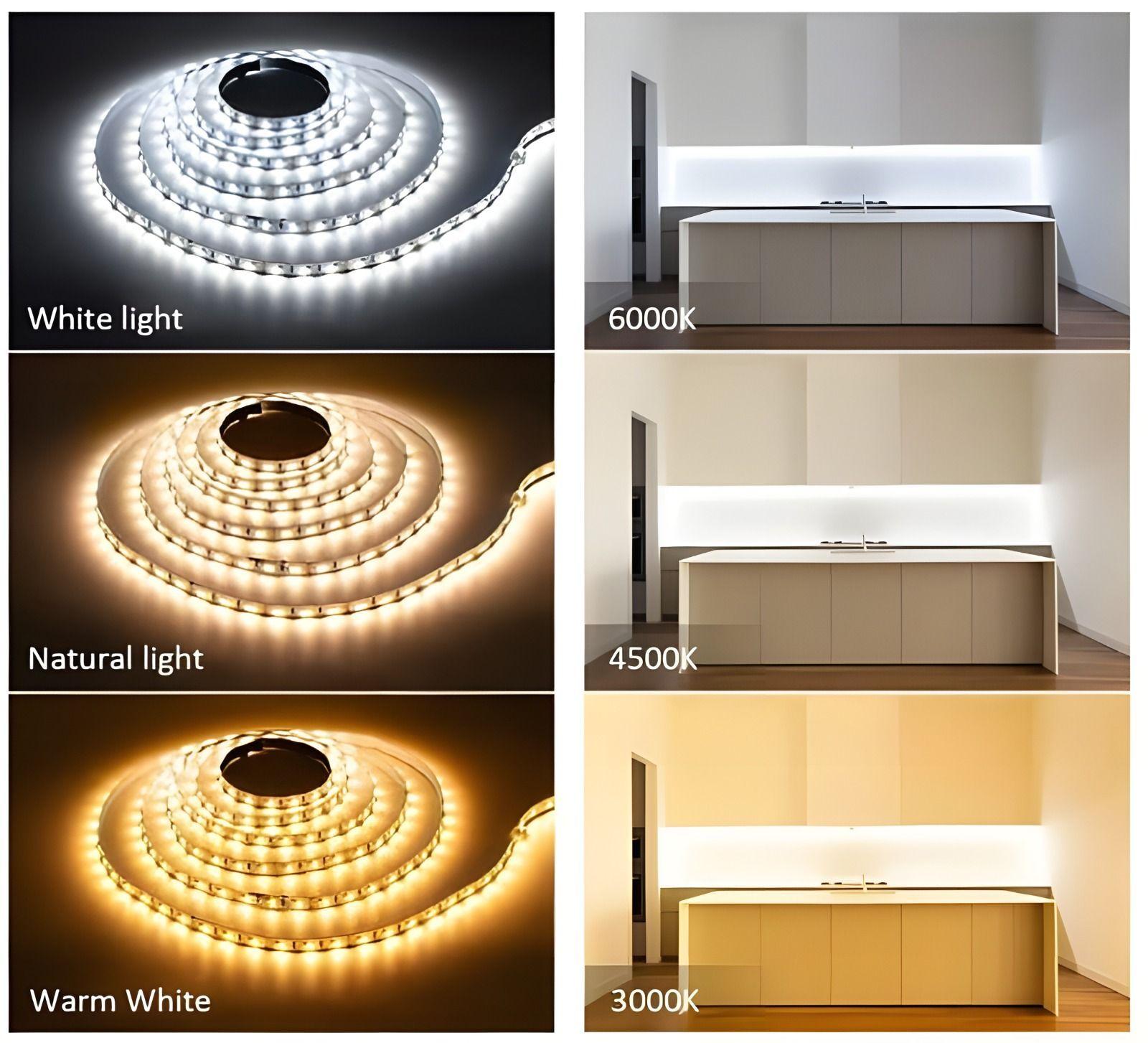 Pack 3 Cintas Led 12v 5050 Ip20 60led m Luz Calida-3