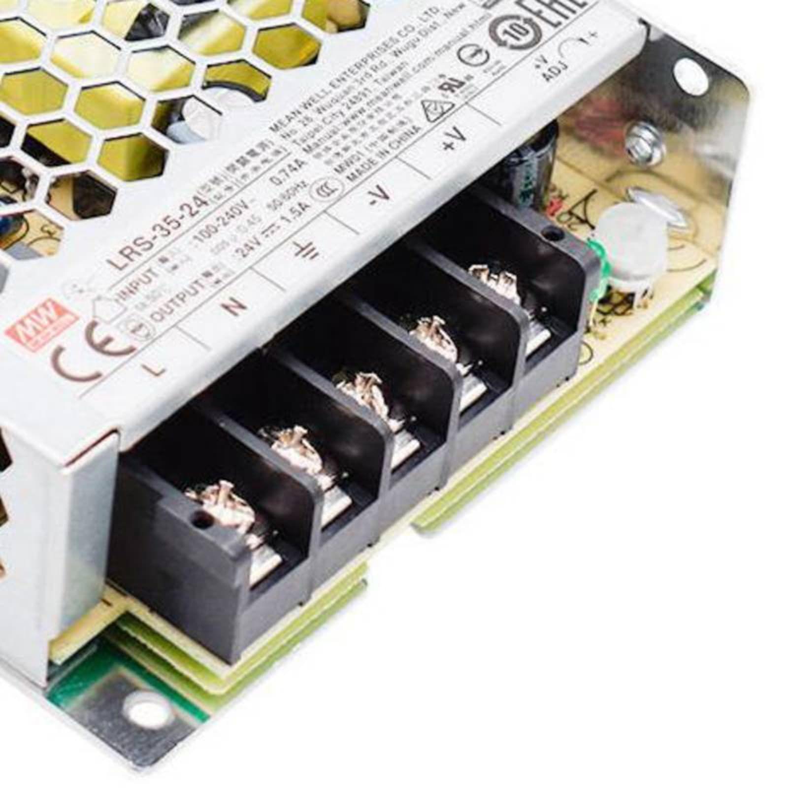 Fuente de Poder Mean Well 35W 24V 1.5A LRS-35-24-2