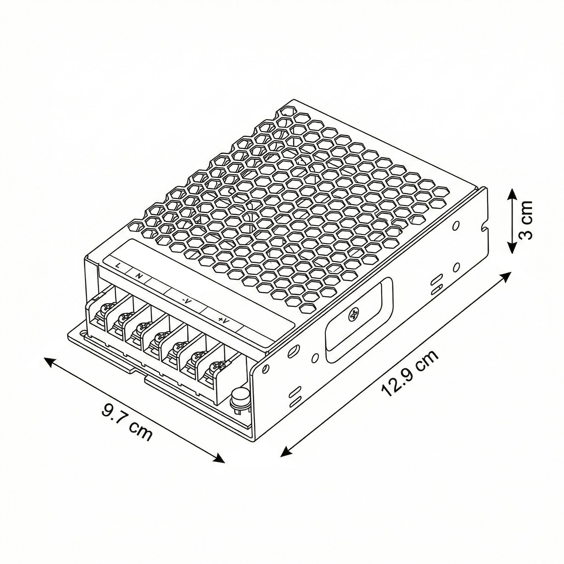 Fuente de Poder Mean Well 5V 18A 90W LRS-100-5-1