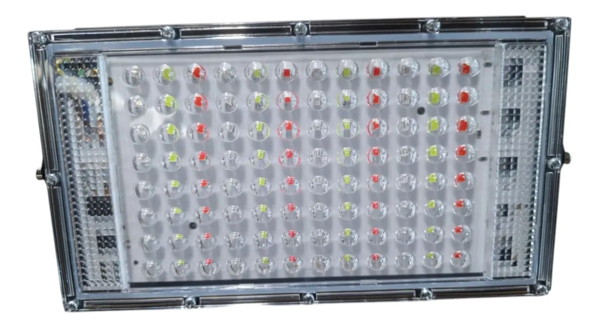 2 Proyectores de area 50W RGB Flat IP65 con Control Remoto-2