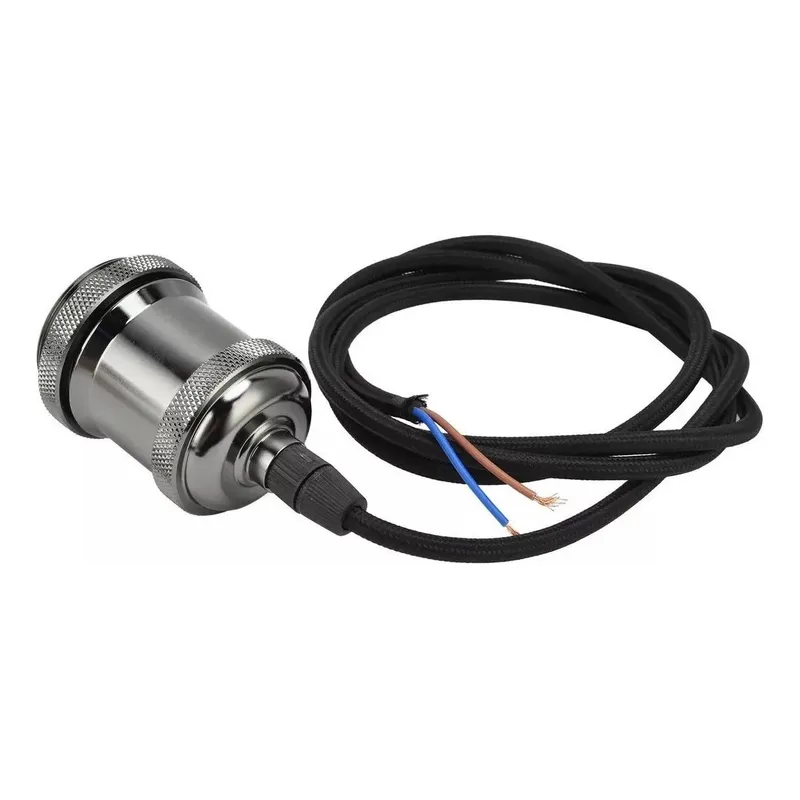 Pack 6 Soquetes Vintage 1mt Grafito E27-2