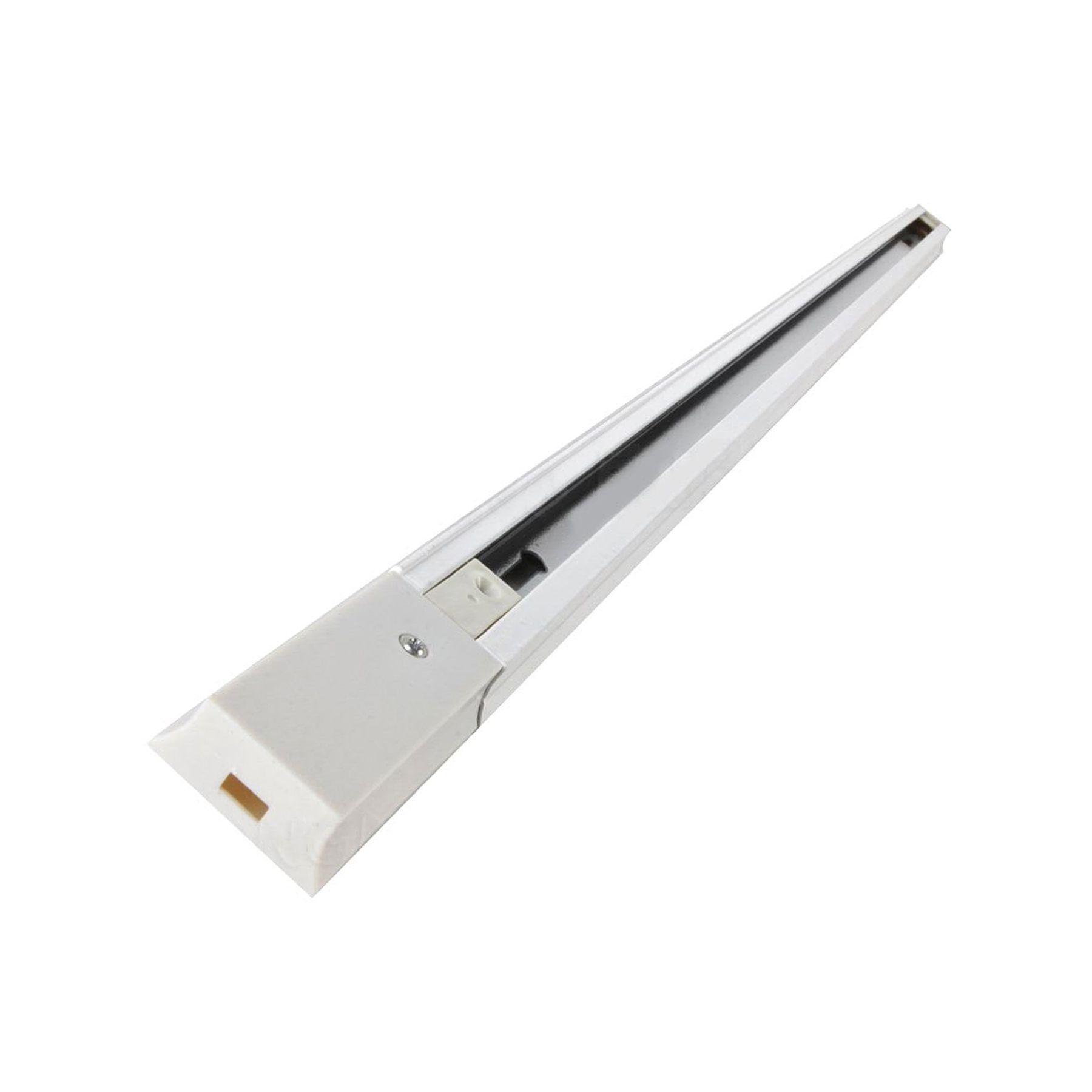 Lampara Riel 1mt Blanco 4 Focos Hexagonal Luz Fria-3