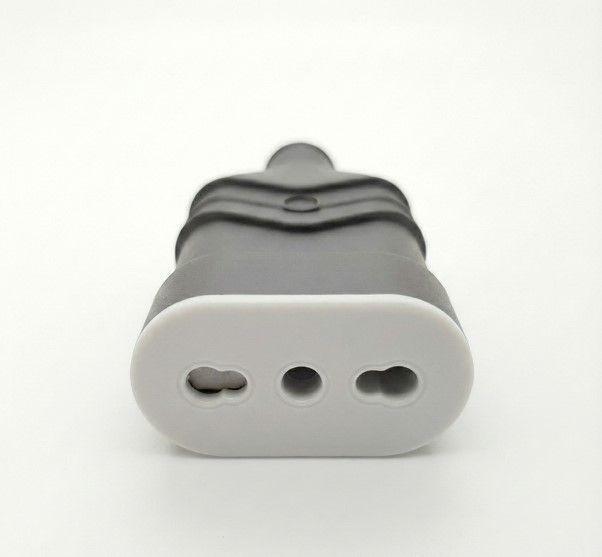 Pack De 10 Enchufes Hembra Gris Oscuro 10a Tipo Gewiss-3