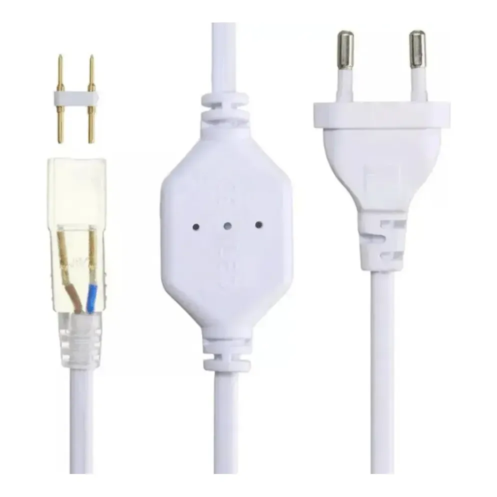 Pack 10 Adaptadores Ac220v A Dc Manguera Led Pin 10mm-2