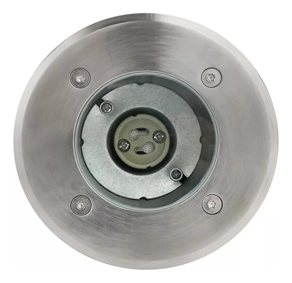 Pack 2 Focos Piso Negro 220v Con Gu10 Luz Fria-2