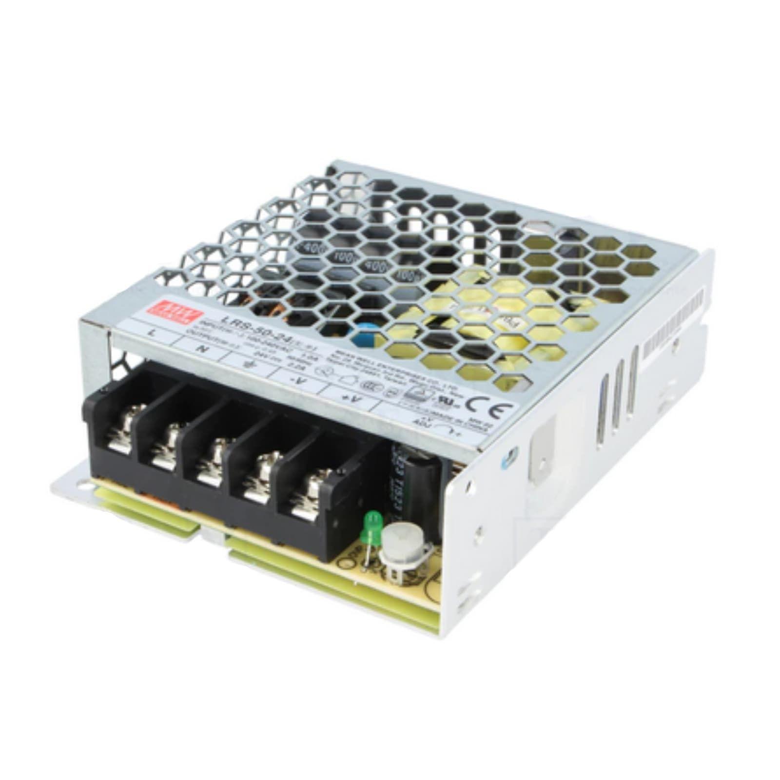 Fuente de Poder Mean Well LRS-50-24 24V 2.2A 52.8W-2