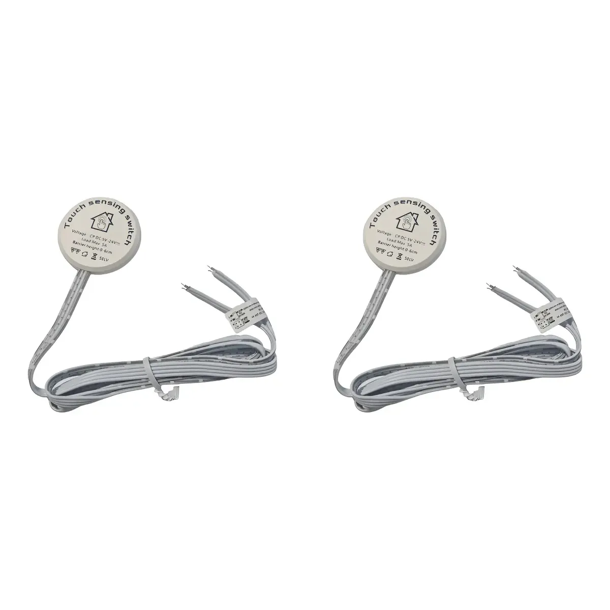 2 Sensores Touch Dc12-24 5A Oculto Tras Panel 10mm-0