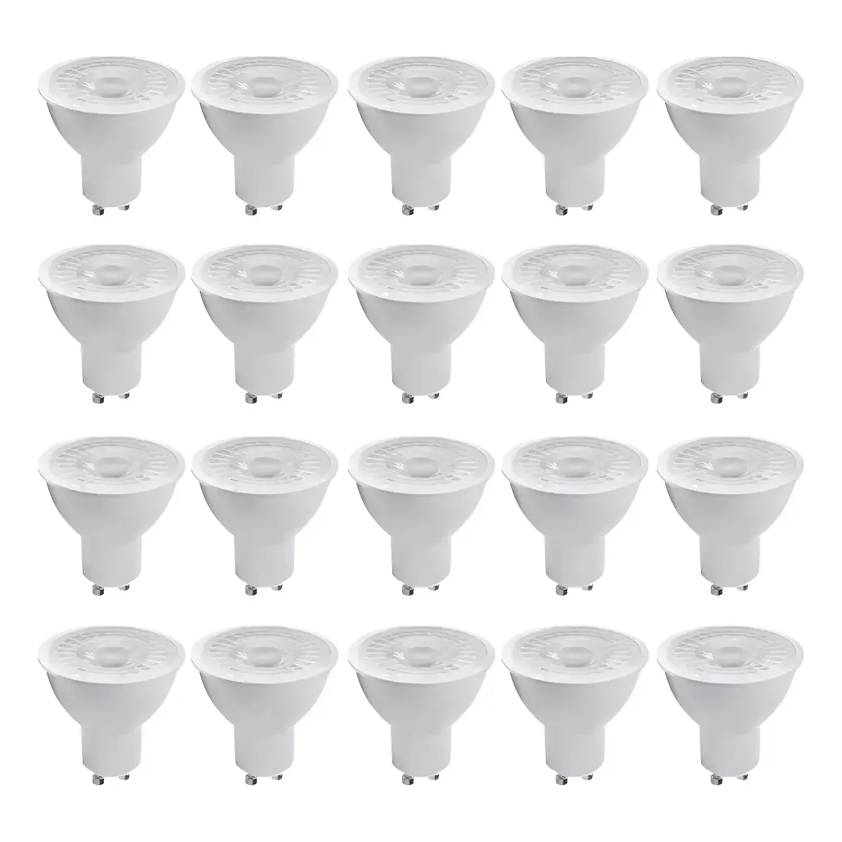 20 Ampolletas Gu10 7w 4000k Luz Neutra-0