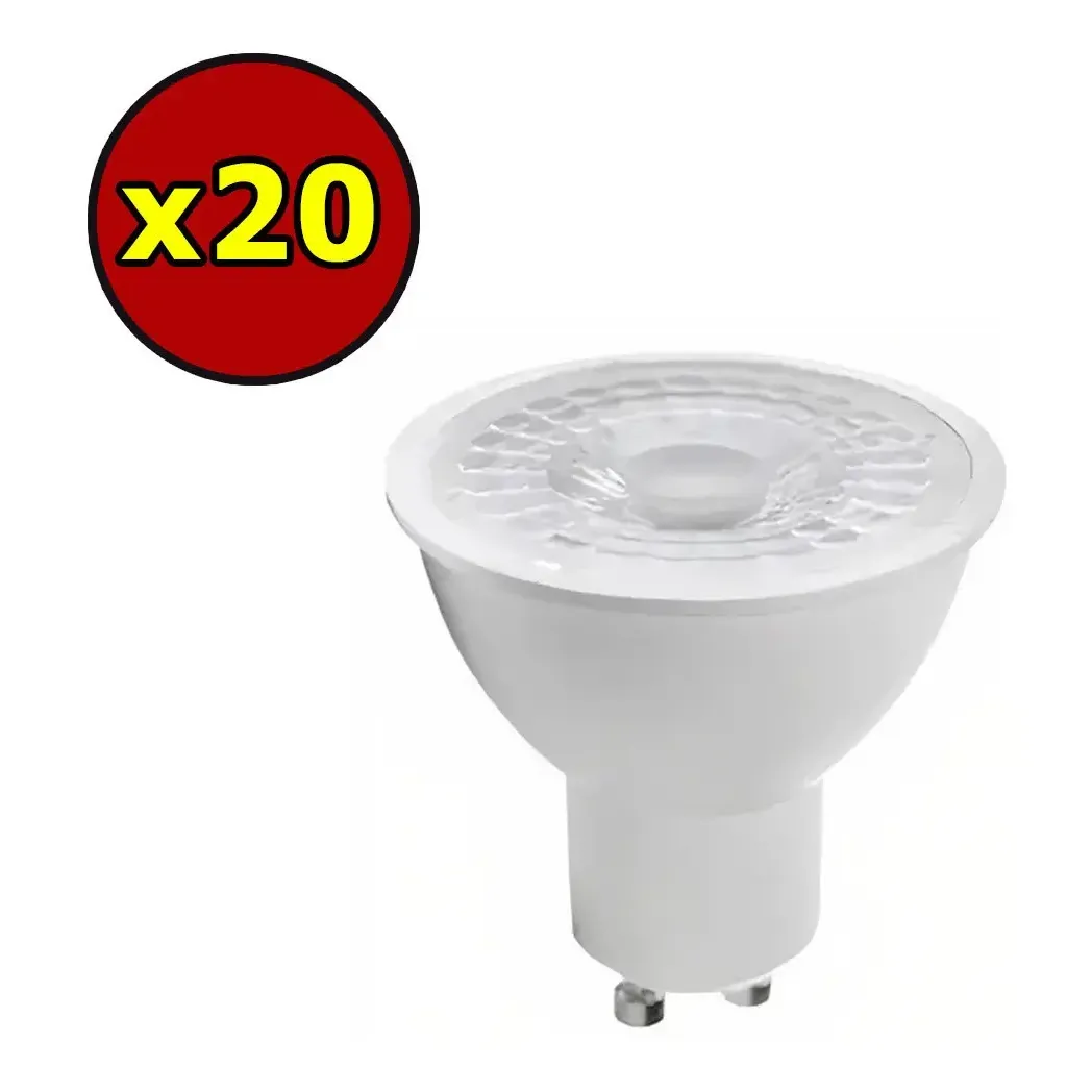 20 Ampolletas Gu10 7w 4000k Luz Neutra-1