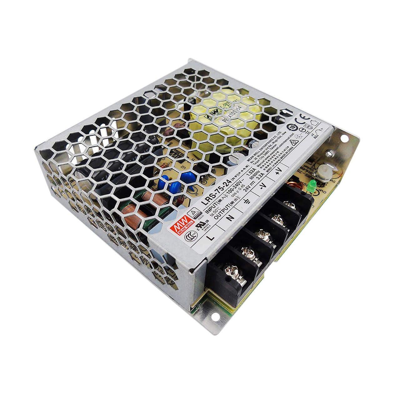 Fuente de Poder Mean Well 24V 3.2A 76.8W LRS-75-24-0
