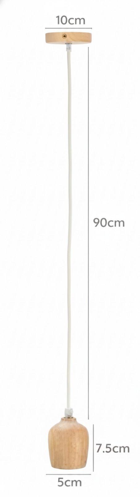 Pack 4 Soquetes Madera Porta Ampolleta E27-3