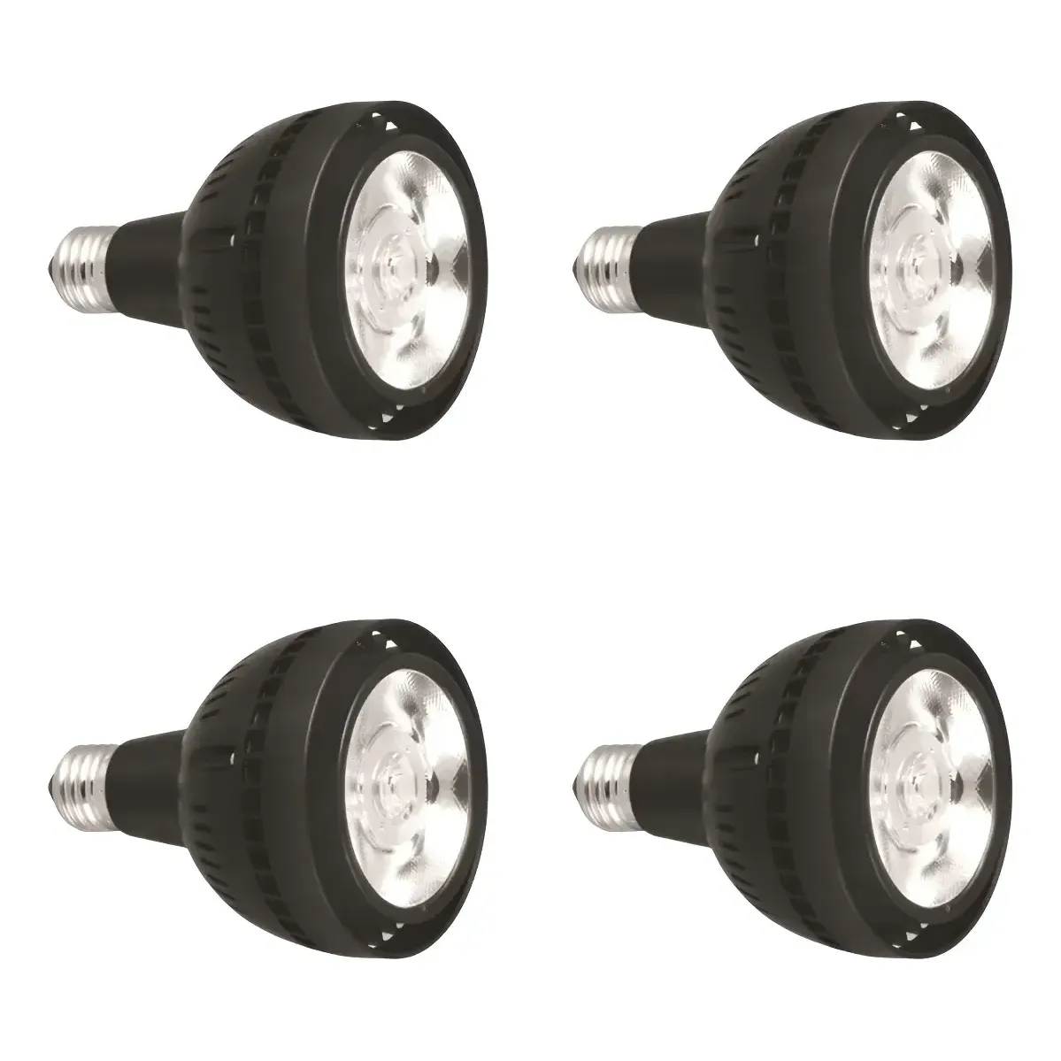 Pack 4 Ampolletas E27 Par30 40w 6500k Luz Fría-0