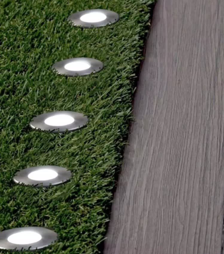 Foco Embutido Piso Ip65 con Ampolleta GU10 Luz Fria-3