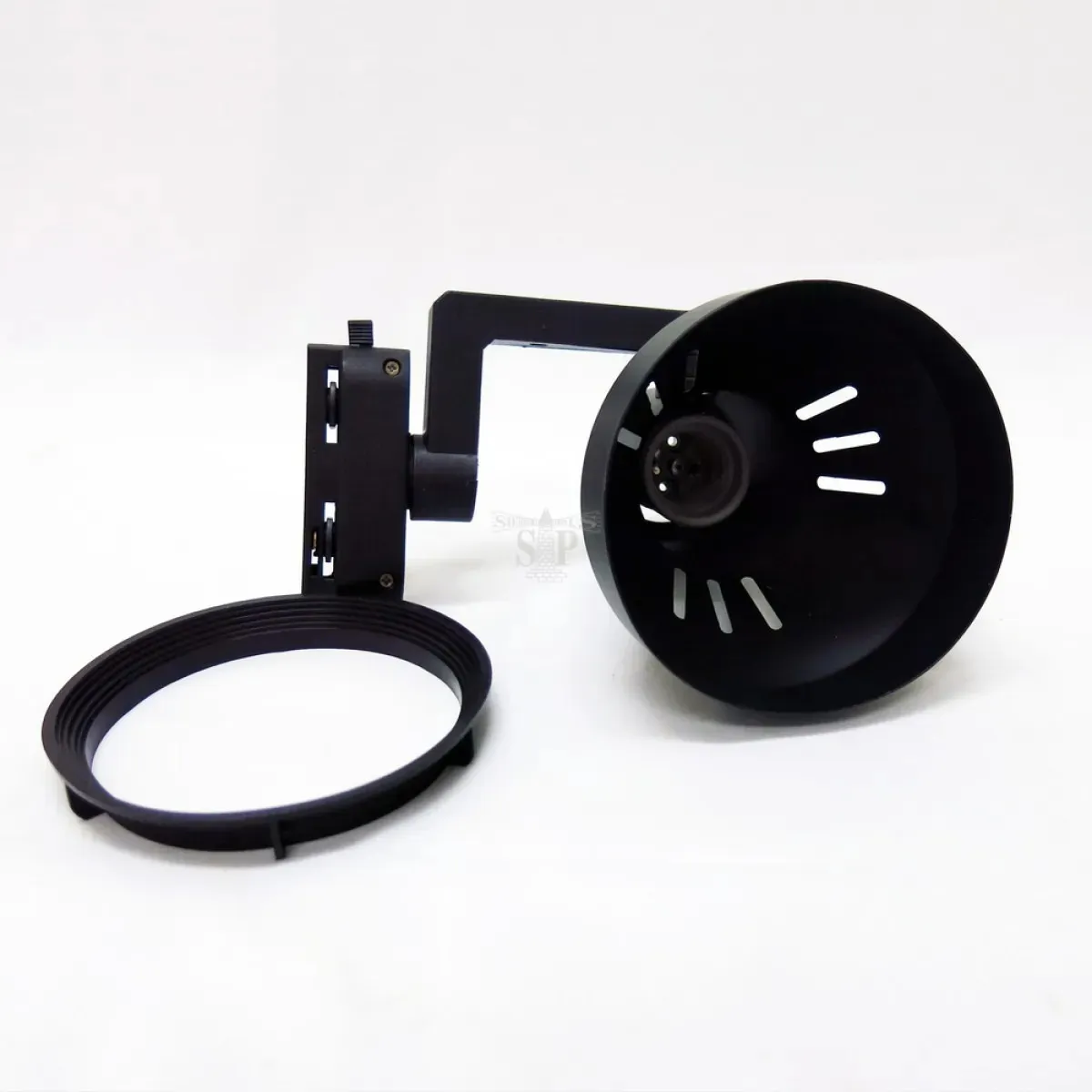 3 Foco Riel Monofasico Par30 Negro 30W Luz Neutra-4