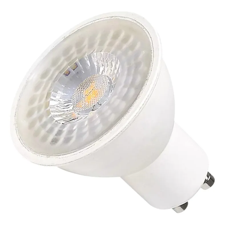 6 Focos Base Gu10 Basculante Blanco Luz Calida-3