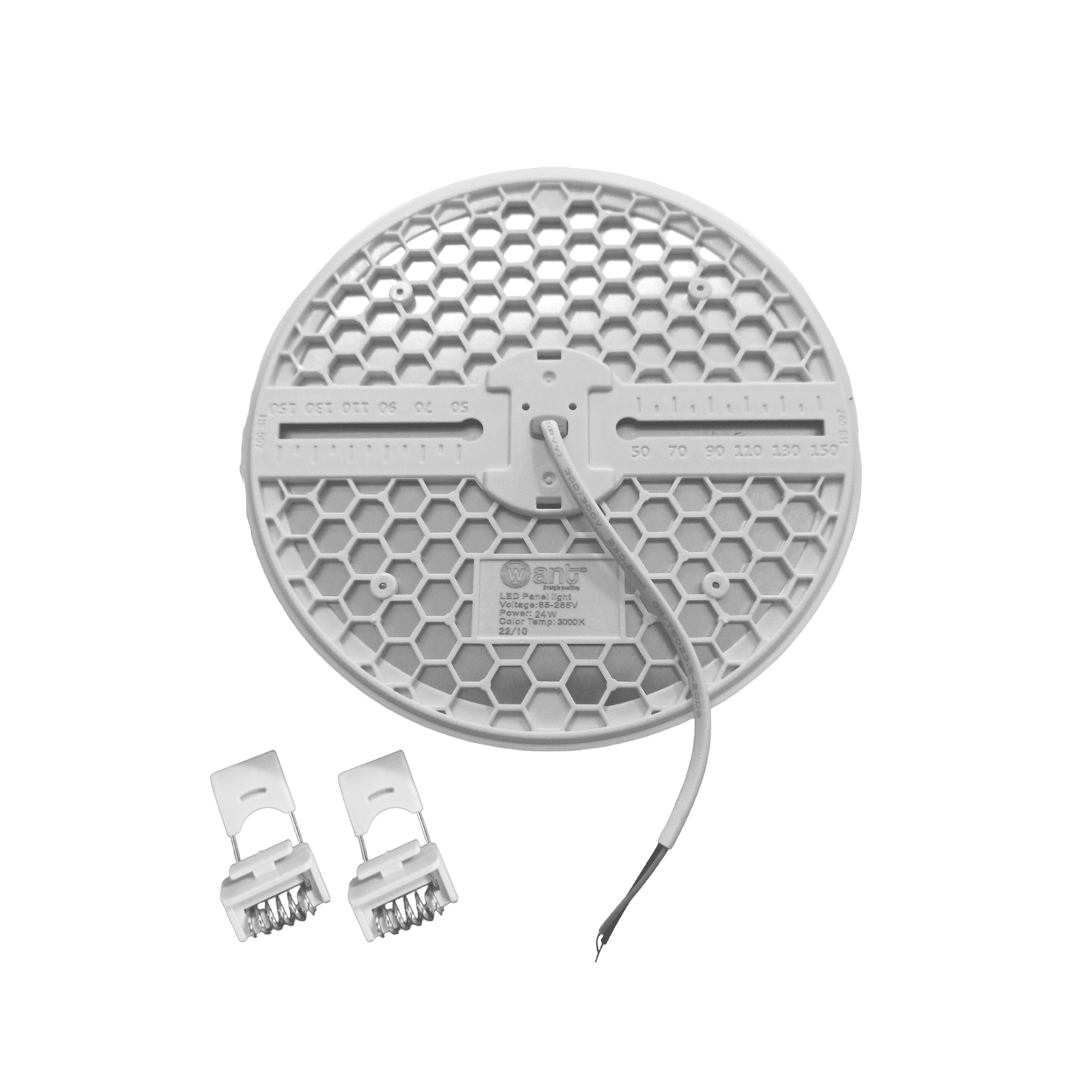 5 Paneles 24W Redondo Libre Calado Luz Calida-2