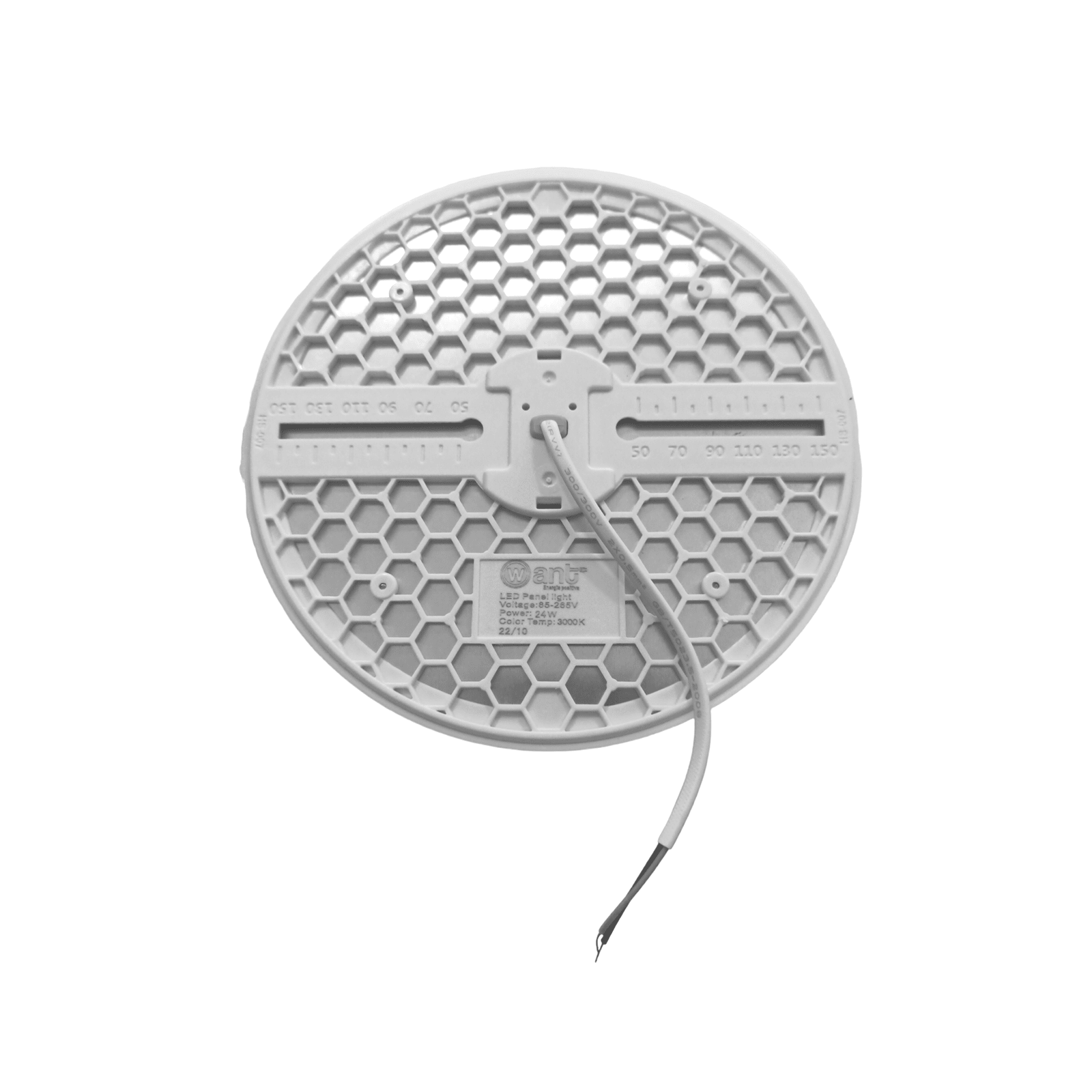 5 Paneles 24W Redondo Libre Calado Luz Calida-3