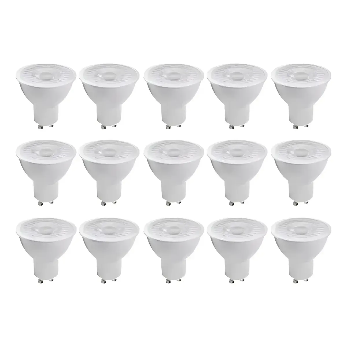 Pack 15 Ampolletas Gu10 7w Dicroico 38° 5500k Luz Fría-0