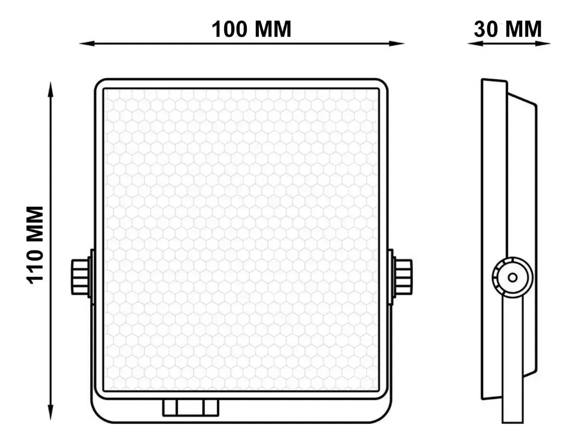 12 Proyectores de area 10W SMD Empavonado Luz Fria-3