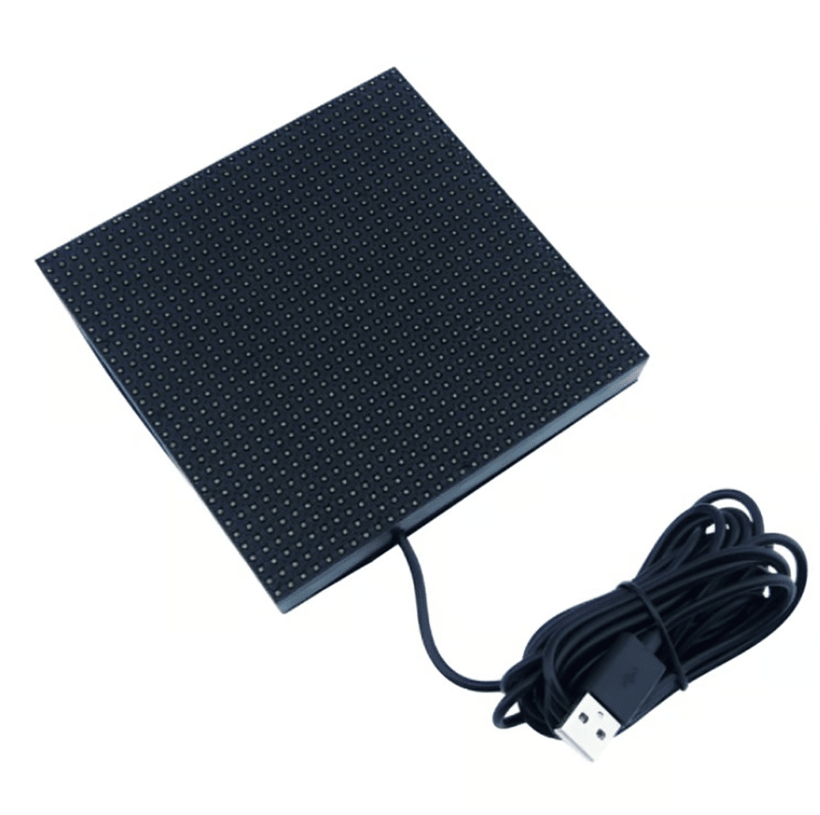 Letrero Led Mini Cuadrado Programable P/ Auto-0