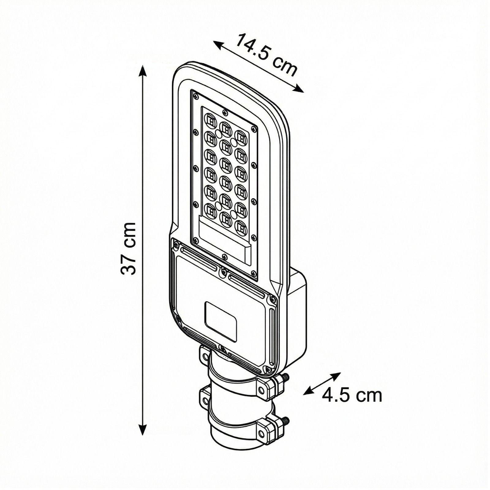 Pack Luminaria Publica 60w Luz Fria Soporte Fotocelda-3