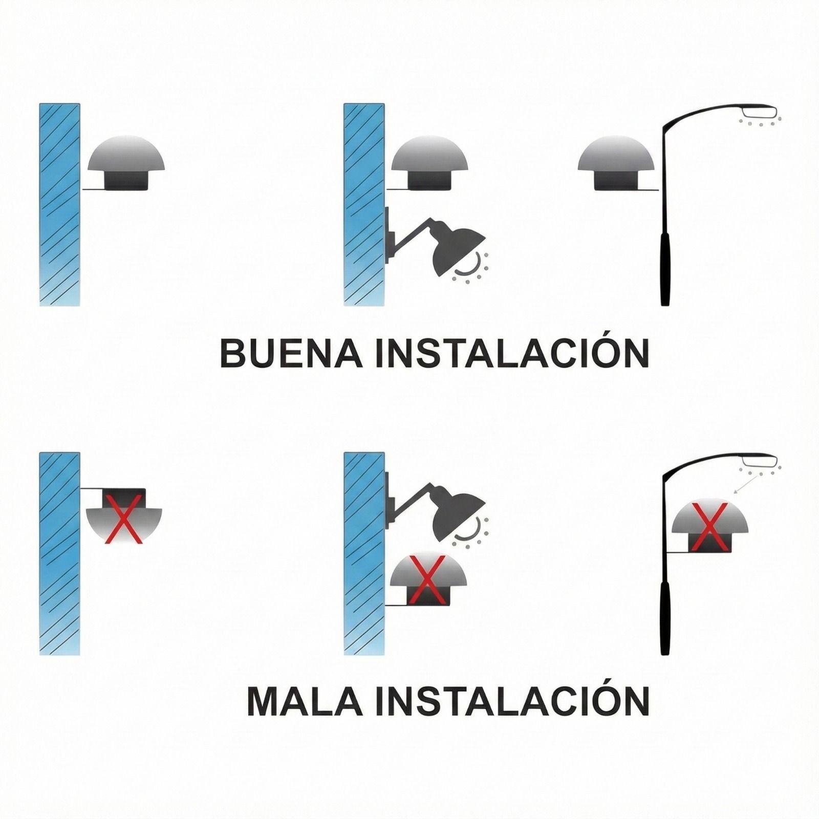 Pack Luminaria Publica 60w Luz Fria Soporte Fotocelda-5