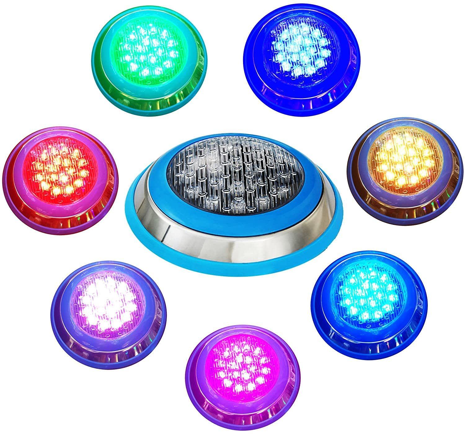 Foco Piscina 24V 12W RGB IP68 Acero Inoxidable-2
