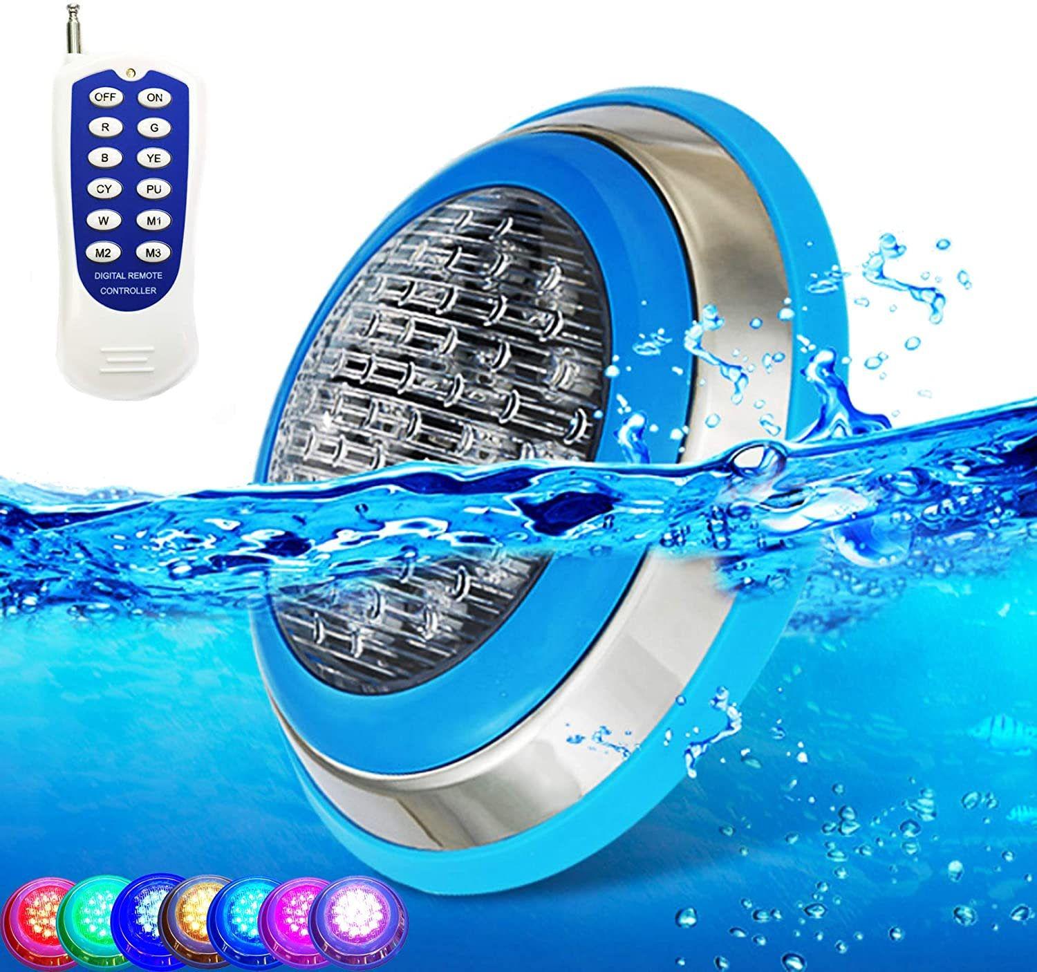 Foco Piscina 24V 12W RGB IP68 Acero Inoxidable-3