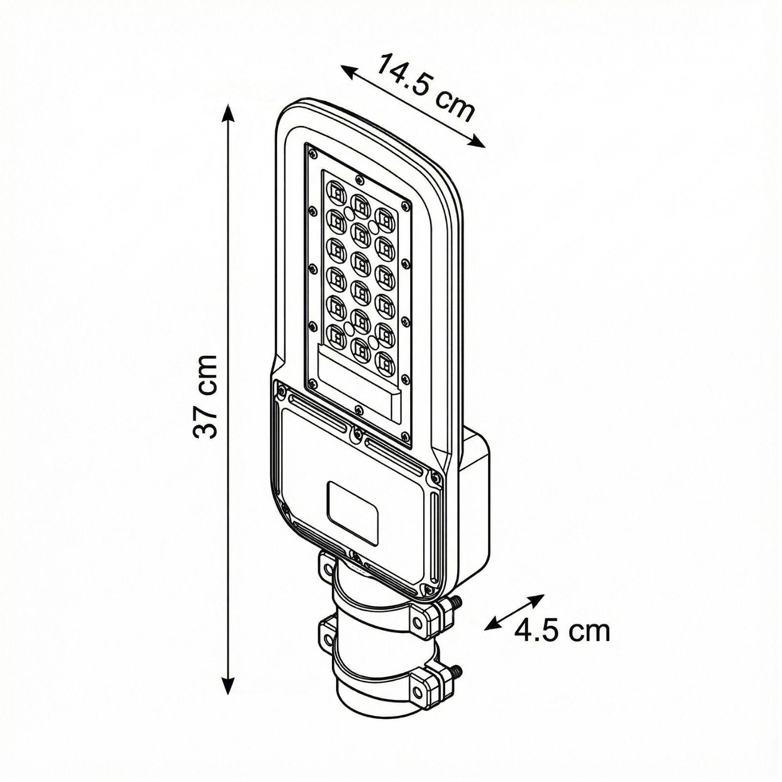 Luminaria Publica 60w Luz dia SEC con Brazo Soporte-2