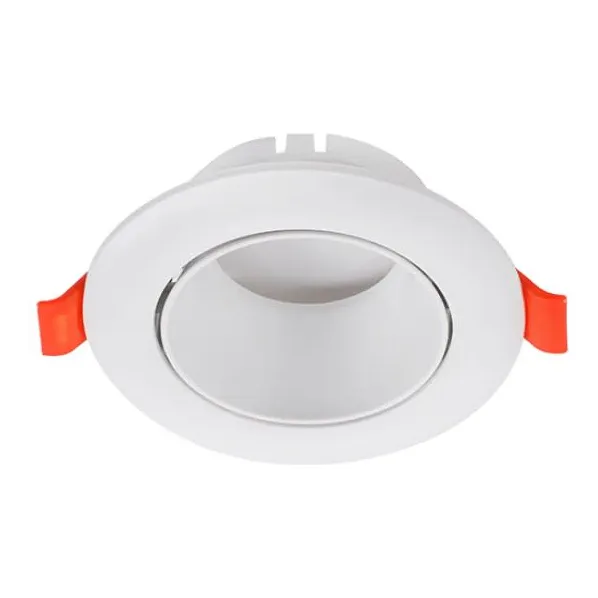 Pack 10 Foco Blanco Embutido Redondo 7W 3000K Luz Calida-2