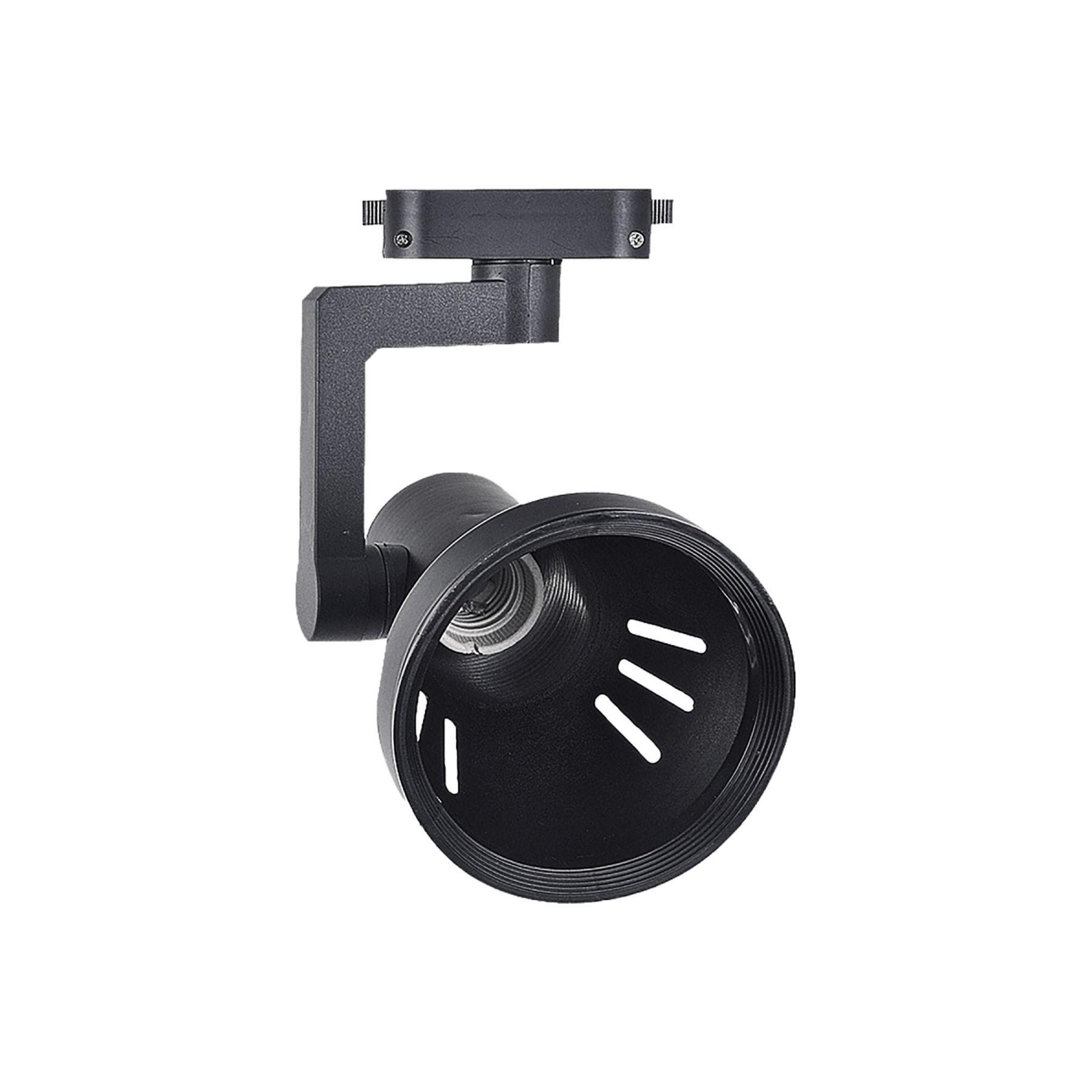 Lampara Riel 4 Focos Par30 Luz Fria 1mt Negro Uso Profesional-3