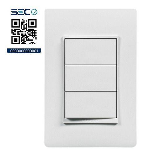 Interruptor Triple Blanco Stanford Con Certificación Sec-0