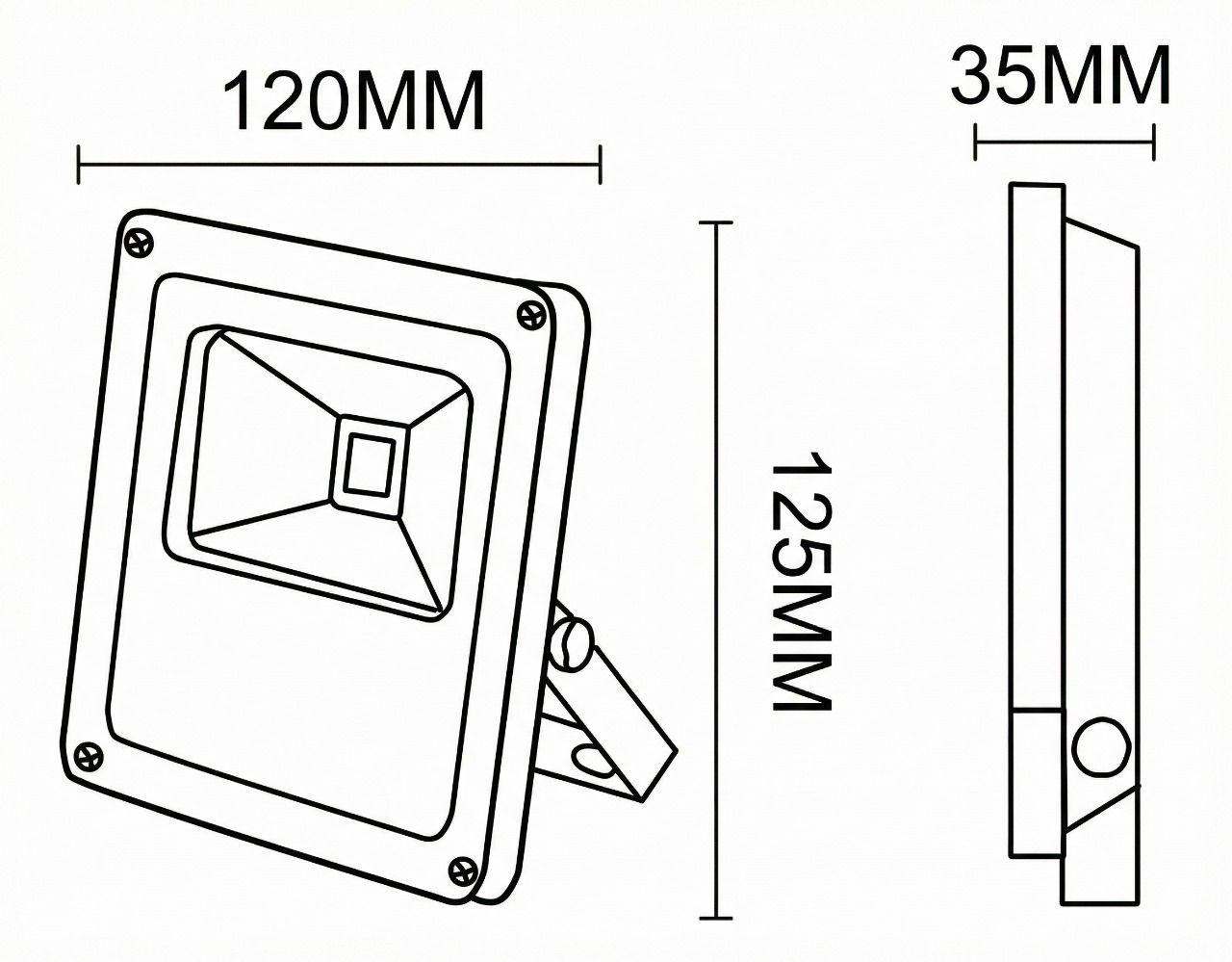 Pack2 Proyectores de Area Con Fotocelda 10w Smd Luz Calida-2